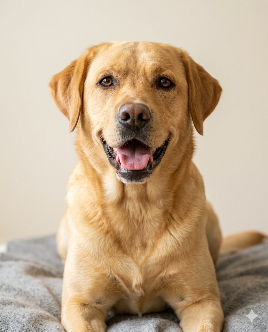 Mascota de cliente satisfecho